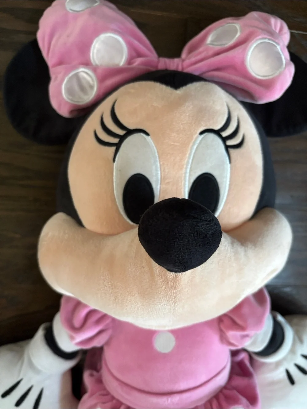 Jumbo Disney Minnie Mouse Pink and Black Plush doll 35”